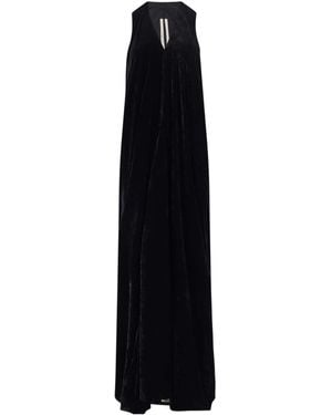 Rick Owens Velvet Maxi Dress - Black