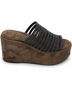 Brunello Cucinelli Flat Shoes Leather - Brown