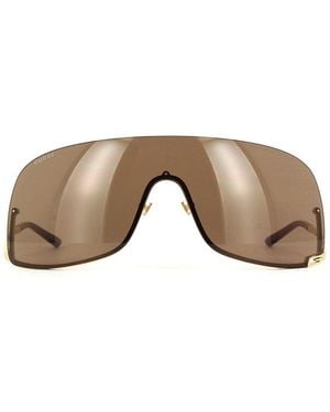 Gucci Frame And Lens Sunglasses - Brown