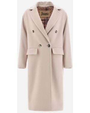 Herno Oatmeal Luxury Wool Coat Clothing - Natural