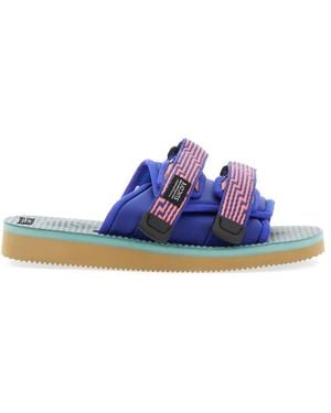 Suicoke Padded Nylon Slipper With Adjustable Straps - Purple