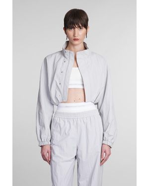 Alexander Wang Bolero Track Jacket With Bra Top - White
