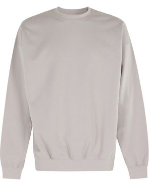 Y-3 Fl Crew Sweat Cotone Poliestere Maglia - Grey