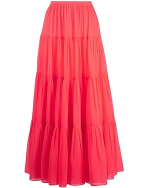 Valentino Long Tiered Skirt