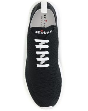 Kiton Sneakers Fabric Upper: Sneakers - White