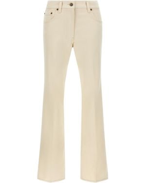 Valentino Garavani Jeans Vgold Cotton - Natural