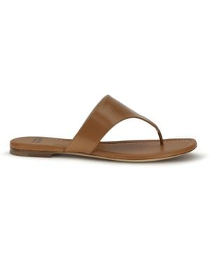 Francesco Russo Leather Sandals Calf Bos Taurus - Brown