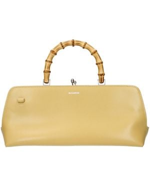 Jil Sander Leather Crossbody Bag - Yellow