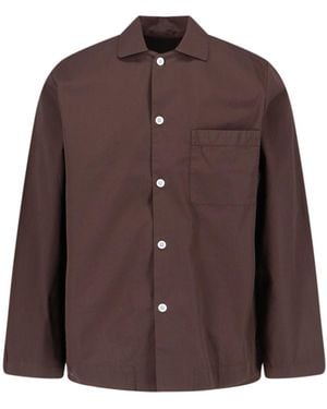 Tekla Pyjama Shirt - Brown