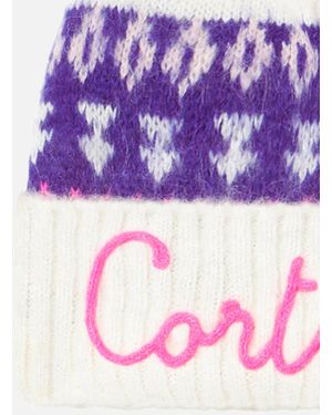 MC2 Saint Barth Jacquard Wengen Nordic Beanie Hat - Pink