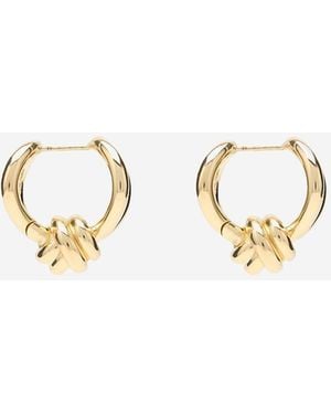 Bottega Veneta Knot Earrings - Metallic