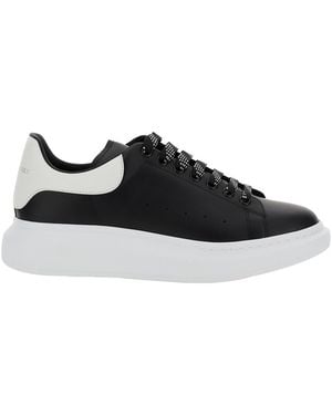 McQueen Larry Leather Trainers - Black