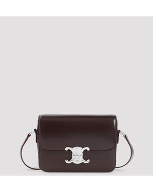 Celine Teen Triomphe Shoulder Bag - Brown