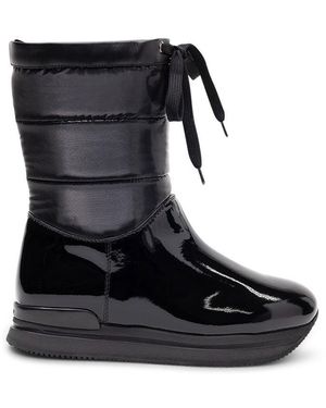 Hogan Restyling Padded Boots - Black