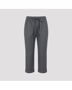 Co. Turn-Up Cuff Jogger Wool Pant - Gray