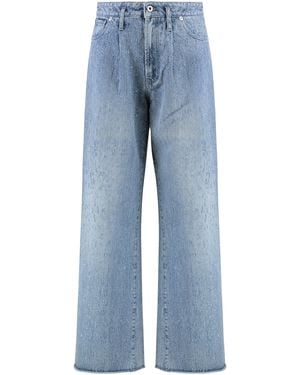Halfboy Wide-Leg Jeans Cotton - Blue