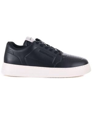 Emporio Armani Side Logo Trainers - Blue