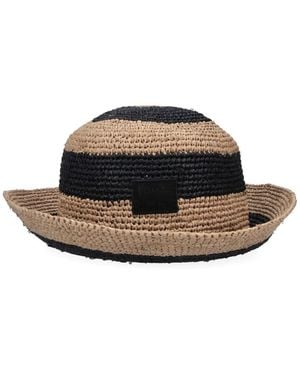 Paul Smith Hats Straw Braid - Black