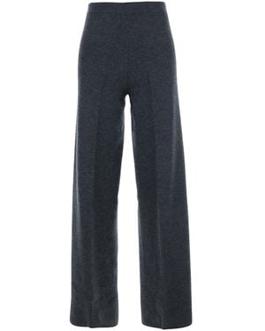 Semicouture Pants With Back Pocket - Blue