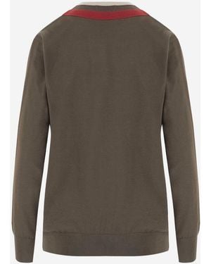 Dries Van Noten Wool Jumper With Decorative Pattern Virgin - Grey