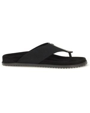 Dolce & Gabbana Black Polyester Flip