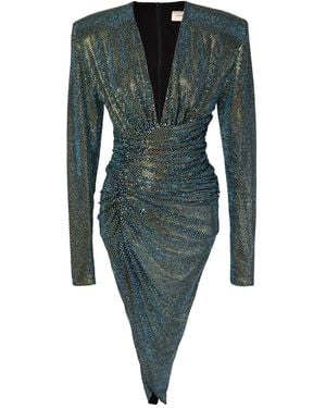 Alexandre Vauthier Dress With Rhinestones - Green