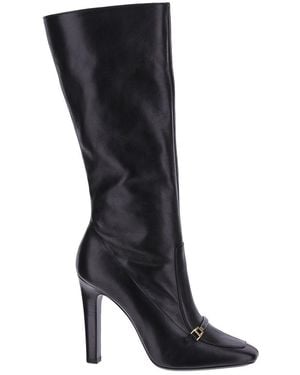 Saint Laurent Camden Mini Boots With 10.5 Cm Heel - Black