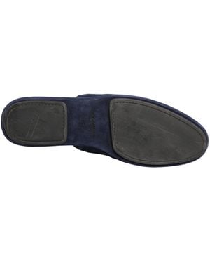 Dolce & Gabbana Suede Slides Flat Slipper Shoes Capra (Suede) - Grey