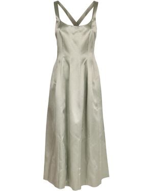 Philosophy Di Lorenzo Serafini Light Dress With Crossed Straps - White