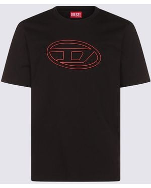 DIESEL Cotton T-Shirt - Black