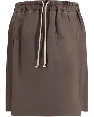Moncler Rick Owens Kilt Shorts + Rick Owens - Brown