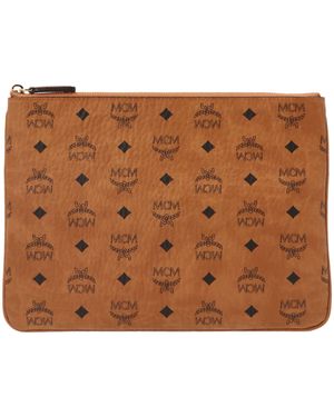 MCM Medium Pouch Shoulder Bag - Brown