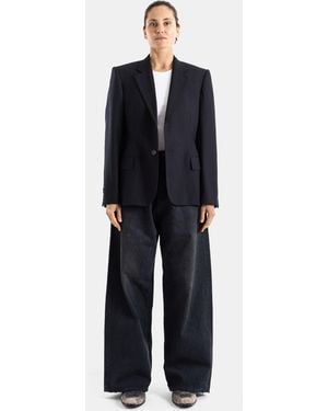 Balenciaga Wide Japanese Denim Jeans - Blue
