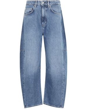 Rag & Bone Charlie High Rise Barrel - Blue