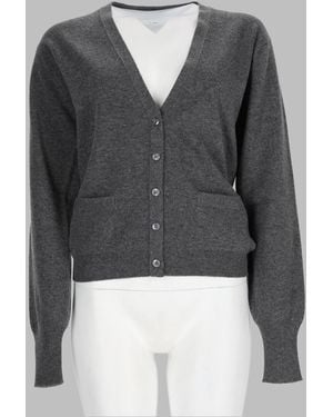 Maison Margiela Cardigan Wool Virgin Jumpers - Grey