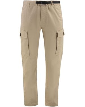 Woolrich Belted Cotton Cargo Pants - Natural