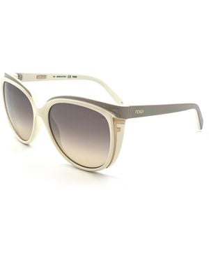 Fendi Sun 5283 18825 108 Cream & Kha Celluloid Occhiali Sole - White