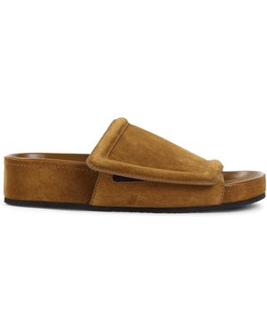 Phoebe Philo Chunky Slide Sandals - Brown