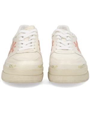 Premiata Sneaker Micol Calf Leather Sneakers - Natural