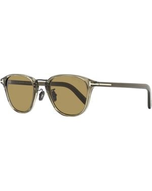 Tom Ford Oval Alt Fit Sunglasses Tf1049-D 20J 50Mm Ft1049 Plastic (Acetate)/Metal - Black