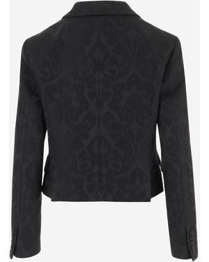Chloé Double-Breasted Wool Blend Jacket - Black