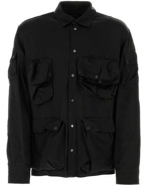 BOTTER Satin Shirt Crepe Exterior: Rayon Camicie - Black
