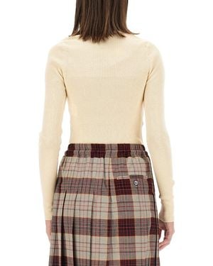 Vivienne Westwood Bea Shirt Cotton Cashmere Jumpers - Natural