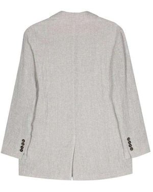 Brunello Cucinelli Light Linen Blazer - Grey