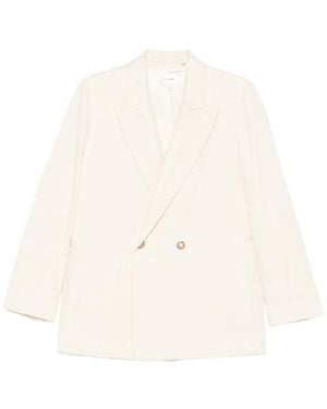 FRAME Double-Breasted Blazer - White