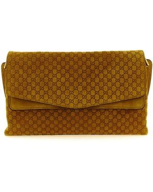 Gucci Calfskin Shoulder Bag - Brown
