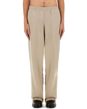 Helmut Lang Jogging Trousers With Zipper - Natural