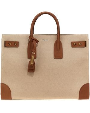 Saint Laurent Sac De Jour Large Handbag - Brown
