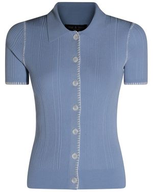 Rag & Bone Light Viscose Knitwear - Blue