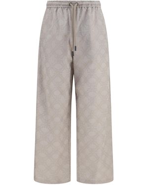 Off-White c/o Virgil Abloh Arrow All-Over Monogram Trousers - Grey